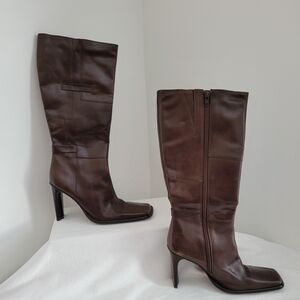 Brazilian "Britnee" 4" Dark Brown Leather Boots 9M